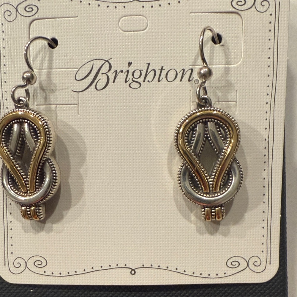 Brighton Two-Tone Silver and Gold Earrings